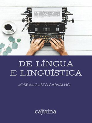 cover image of De língua e linguística
